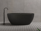 MonBlari TW-7507 Black Acrylic Freestanding Bathtub 1500mm-1700mm