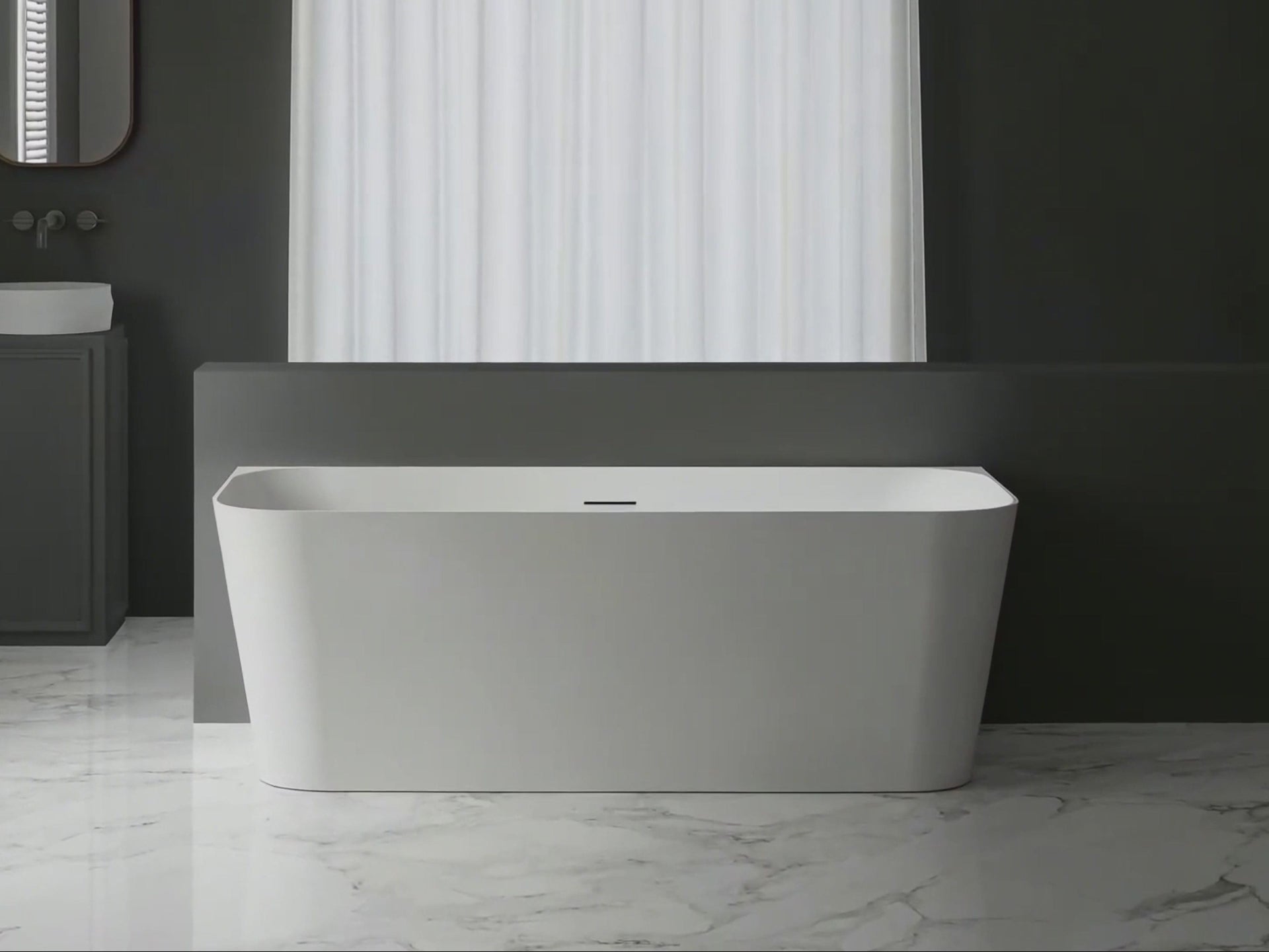 MonBlari TW-7619 Wall-Mounted Bath