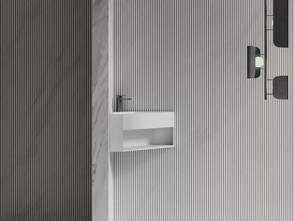 MonBlari XA-G70 Solid Surface Wall-Mounted Basin 550mm