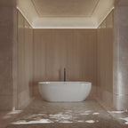 MonBlari TW-7506 White Acrylic Freestanding Bathtub 1300mm - 1720mm