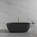 MonBlari TW-7506 Black Acrylic Freestanding Bathtub 1300mm - 1720mm