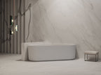 MonBlari TW-7197 Fluted Acrylic Triangle Corner Bathtub 1500mm