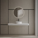 MonBlari TW-A8129 White Solid Surface Countertop Basin 400mm