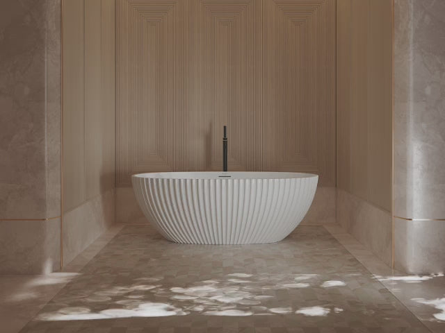 MonBlari MY‑66617 White Acrylic Freestanding Bathtub 1500mm-1700mm