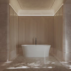 MonBlari TW-7720 White Acrylic Freestanding Bathtub 1500mm - 1700mm