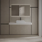 MonBlari TW-A113 White Solid Surface Countertop Basin 450mm - 600mm