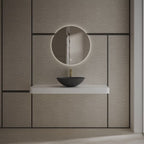 MonBlari XA-A72 Black Solid Surface Countertop Basin 500mm
