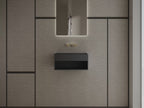 MonBlari XA-G71 Black Solid Surface Wall-Mount Basin 600mm - 800mm