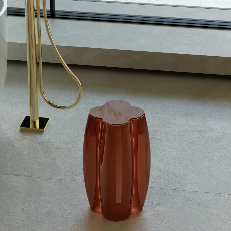 Luxury freestanding resin shower seat for walk-in shower