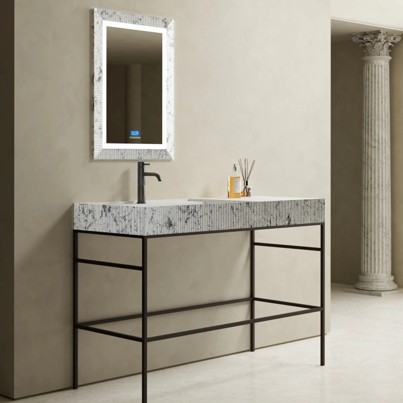 MonBlari XS Series Modern Vessel Sink with Fluted Design