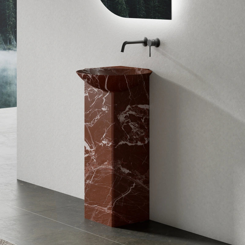 MonBlari Floating Series freestanding marble bathroom sink for contemporary interiors