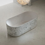 MonBlari XS Series modern fluted freestanding bathtub