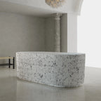 MonBlari XS Series fluted bathroom freestanding soaking tub