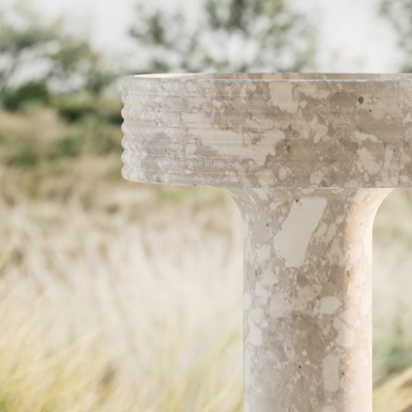 MonBlari STRATA series montage marble pedestal sink