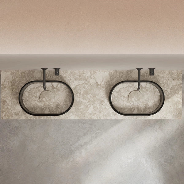 MonBlari STRATA Series layered marble vanity bathroom sink