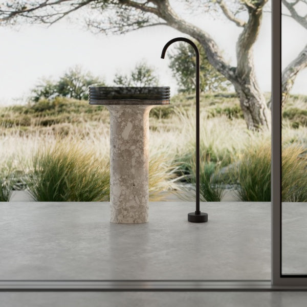 MonBlari STRATA Series Montage Bathroom Pedestal Sink