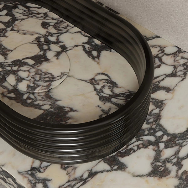 MonBlari STRATA Series luxury marble-inspired wash basin
