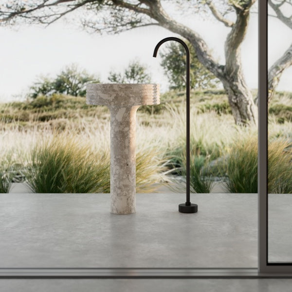 MonBlari STRATA series montage marble pedestal sink