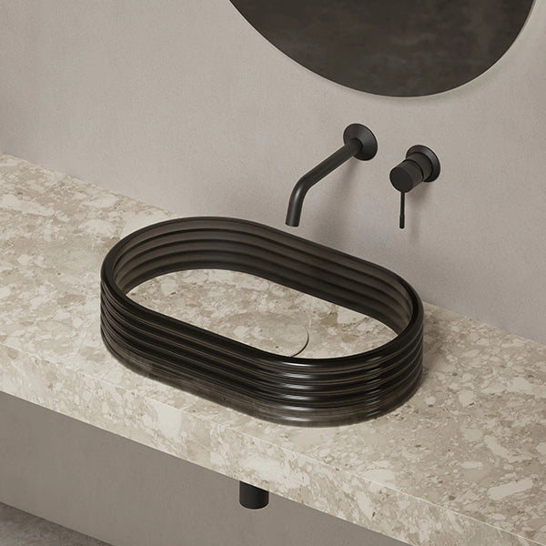 STRATA Series marble bathroom vessel sink