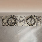 Contemporary marble vessel sink with clear acrylic design by MonBlari