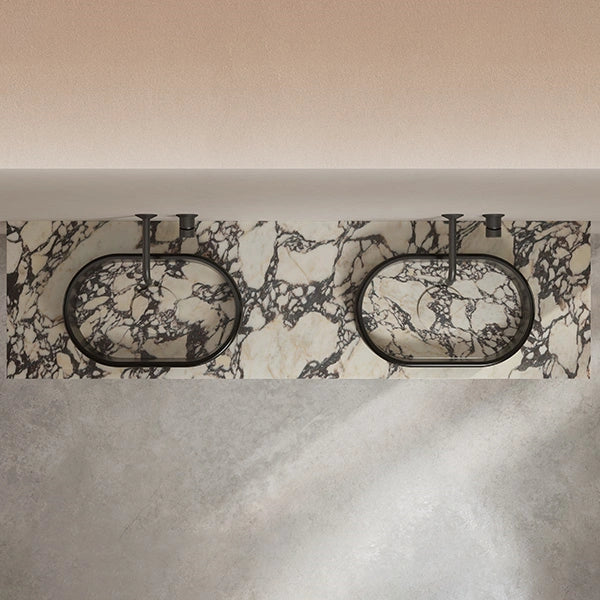 MonBlari STRATA Series marble-inspired countertop basin