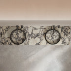 MonBlari STRATA Series marble countertop basin with transparent acrylic