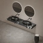STRATA Series modern black marble vanity sink