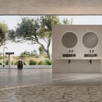 MonBlari STRATA Series modern marble countertop vessel sink