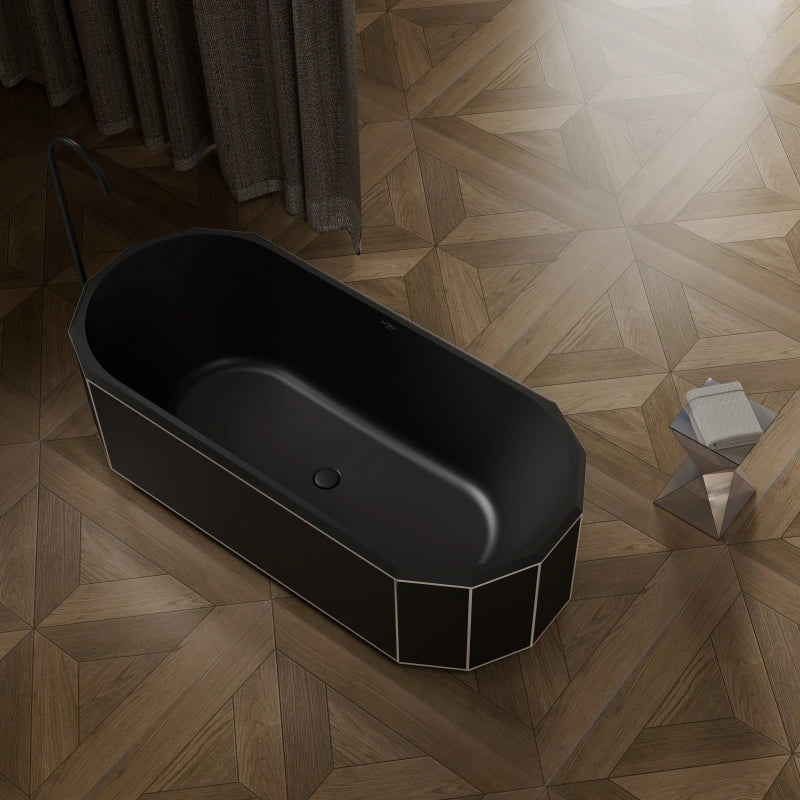 Beryl series luxury freestanding bathtub for contemporary interior