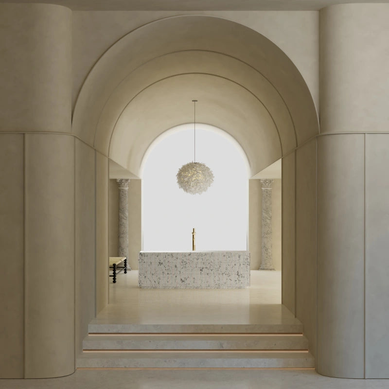 MonBlari XS Series textured rectangular freestanding bathtub