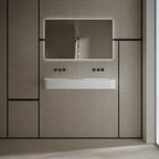 Spacious double basin bathroom sink ideal for couples and shared bathroom layouts