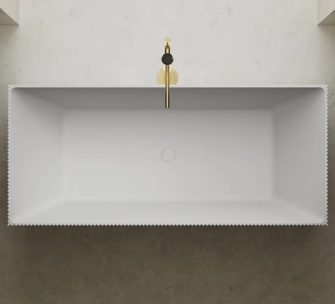 MonBlari XS Series contemporary textured freestanding bath