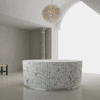 MonBlari XS Series modern solid surface freestanding bathtub