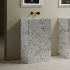 MonBlari XS Series ribbed freestanding bathroom basin